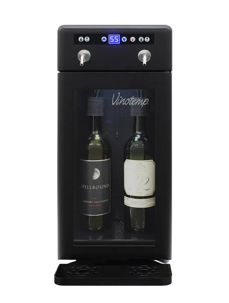 Vinotemp - 2-Bottle Wine Dispenser (Black)